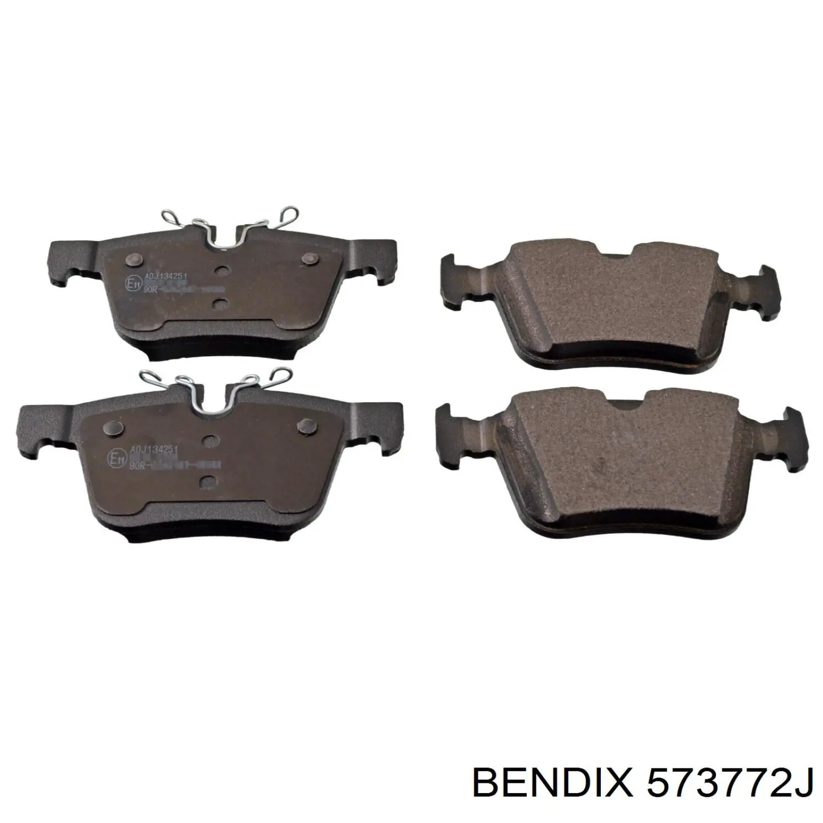 573772J Jurid/Bendix pastillas de freno traseras