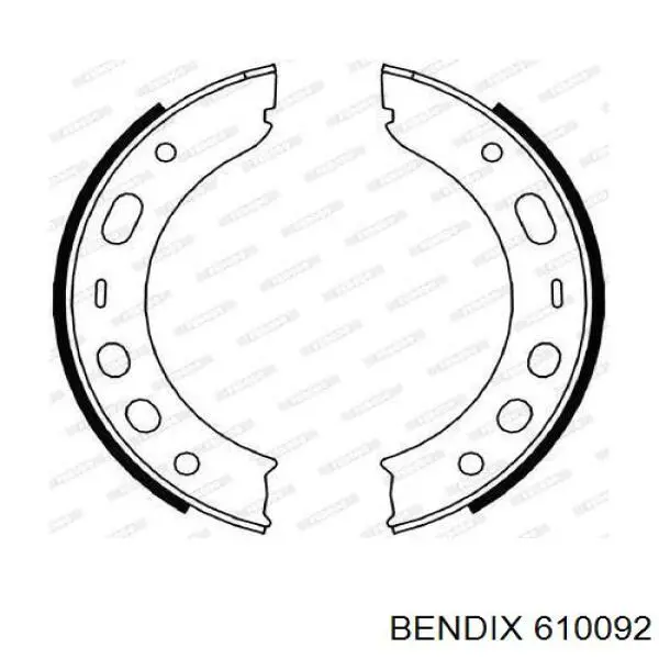Juego de zapatas de frenos, freno de estacionamiento Mercedes E C124