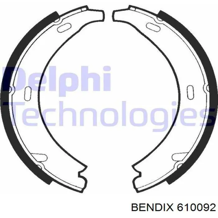 Juego de zapatas de frenos, freno de estacionamiento Mercedes E C124