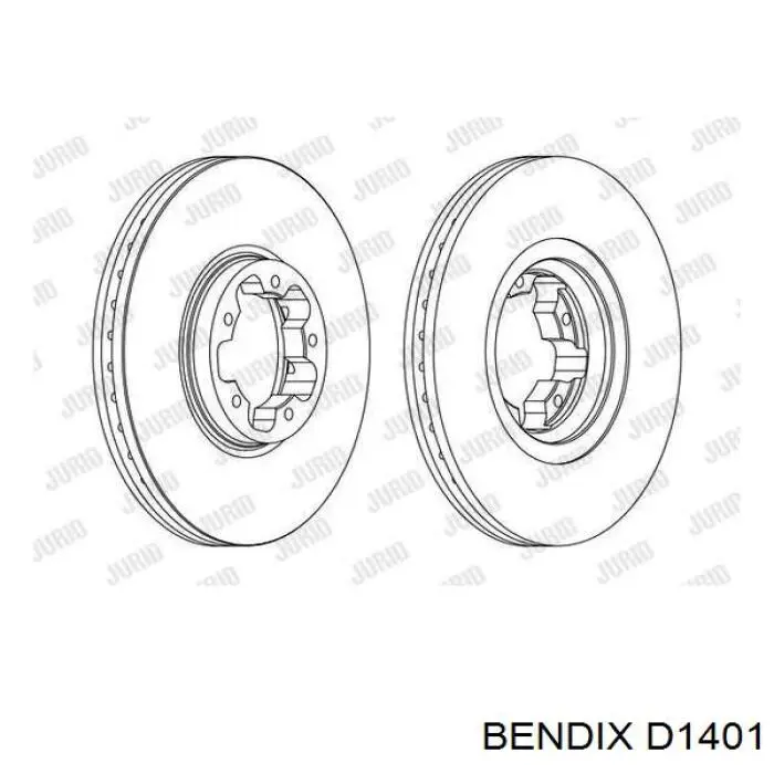 D1401 Jurid/Bendix Pastillas delanteras