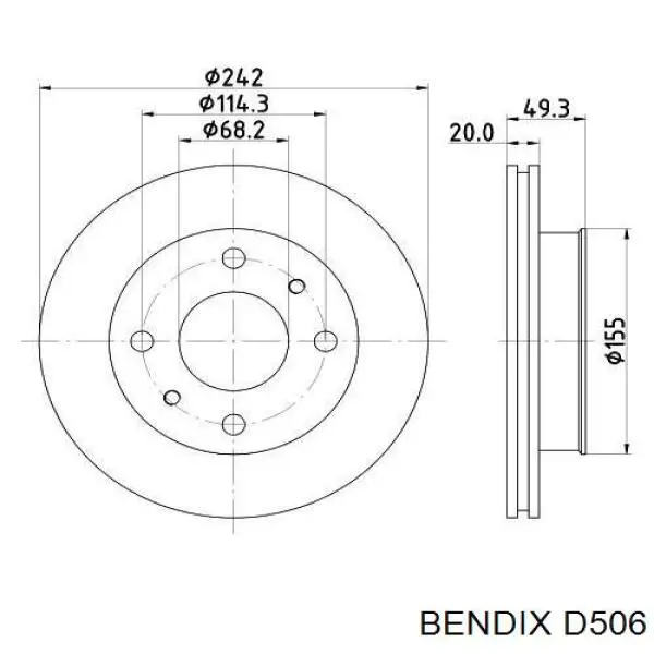 D506 Jurid/Bendix pastillas de freno delanteras