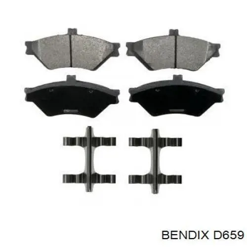 D659 Jurid/Bendix pastillas de freno delanteras