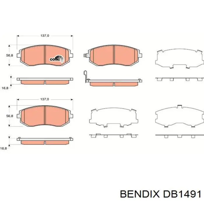 Pastillas de freno delanteras Subaru Impreza 3 GH