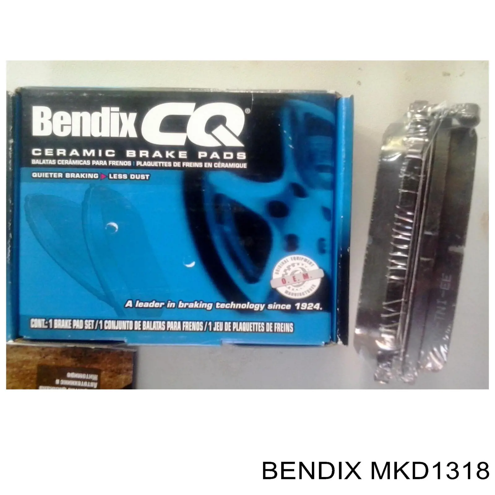 MKD1318 Jurid/Bendix pastillas de freno traseras