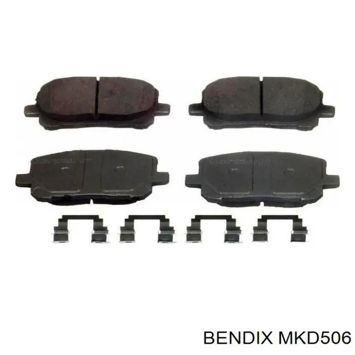 MKD506 Jurid/Bendix pastillas de freno delanteras