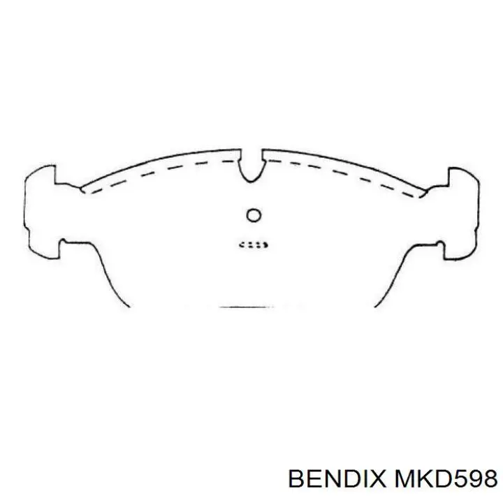 MKD598 Jurid/Bendix pastillas de freno delanteras