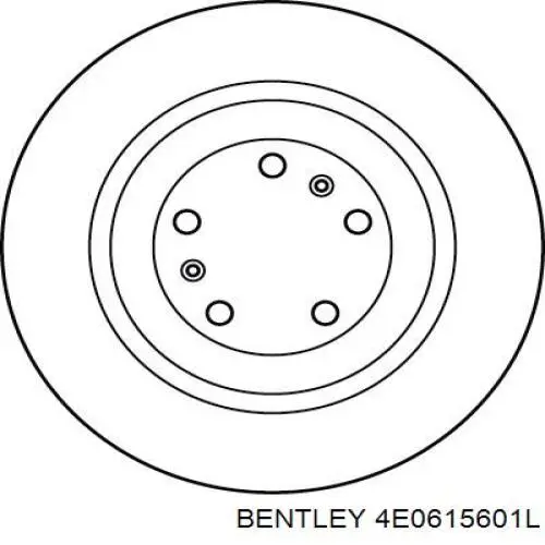 4E0615601L Bentley disco de freno trasero