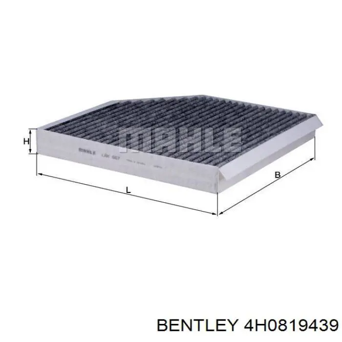 4H0819439 Bentley Filtro antipolen