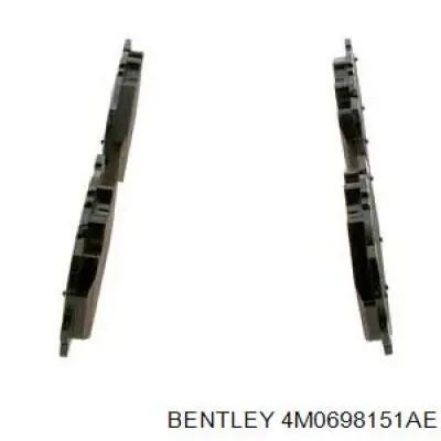 4M0698151AE Bentley pastillas de freno delanteras