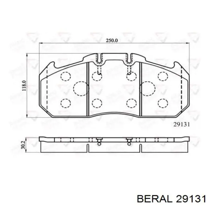 29131 Beral pastillas de freno delanteras