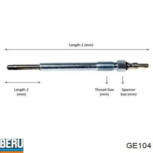 GE104 Beru bujía de incandescencia