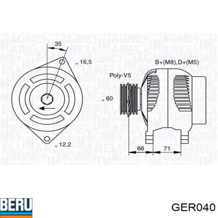 Alternador del motor Fiat/Alfa/Lancia 46445658 precio, desde 53,72 EUR