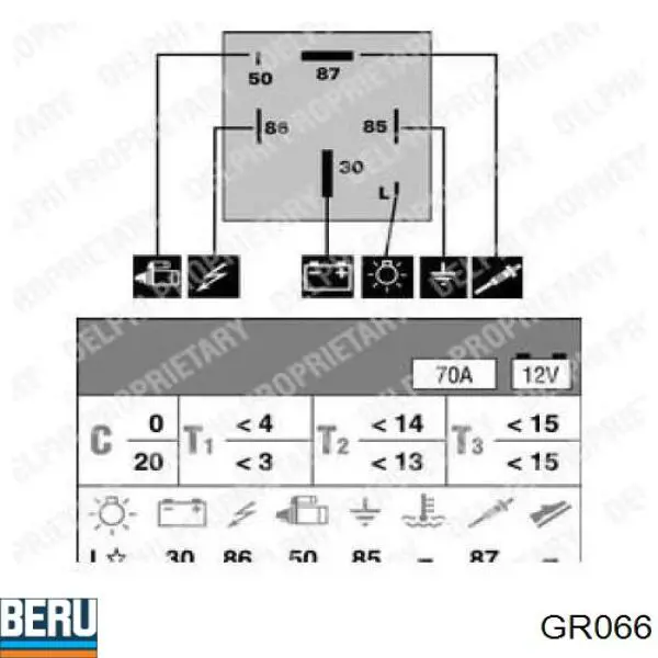 Relé de bujía de precalentamiento Renault 21 S48