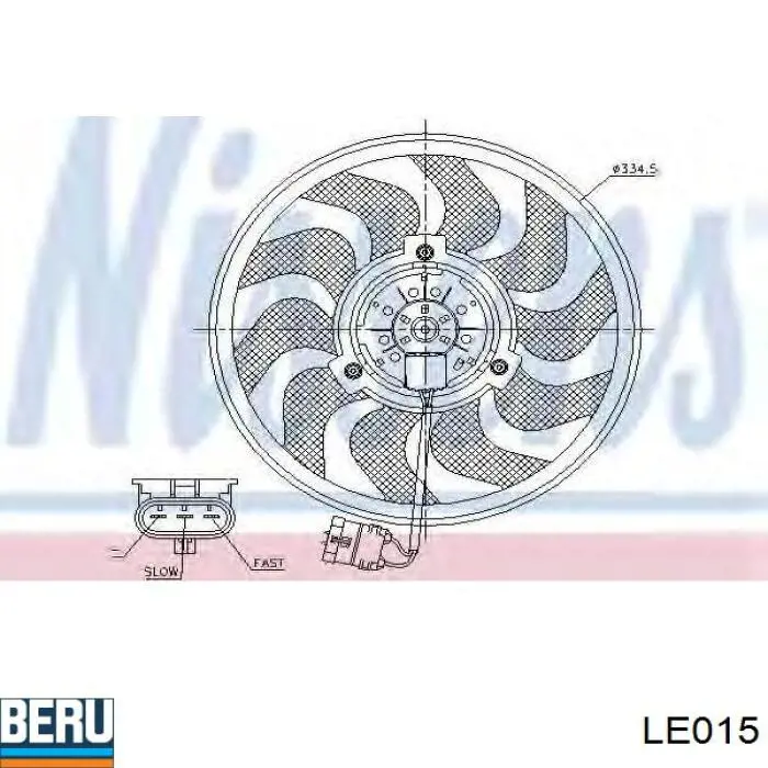 Ventilador, refrigeración motor Opel 1341337 precio, desde 79,47 EUR