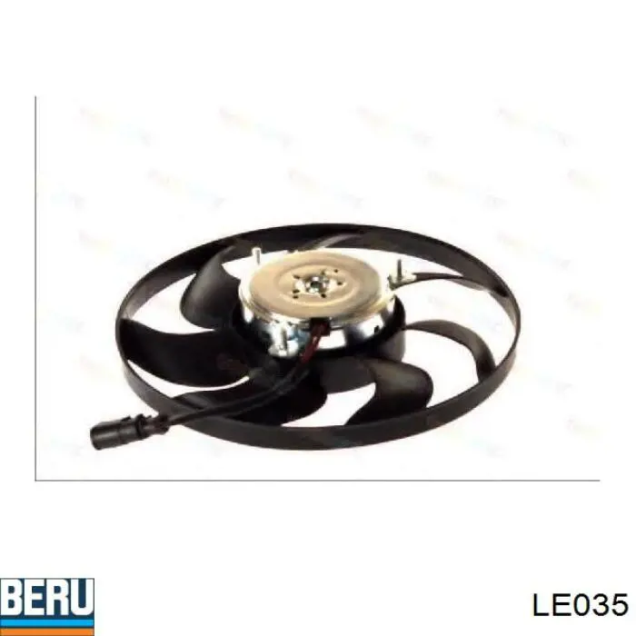 LE035 Beru ventilador (rodete +motor refrigeración del motor con electromotor derecho)