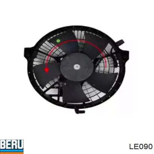 Ventilador eléctrico de intercooler completo (motor y hélice) LE090 Beru