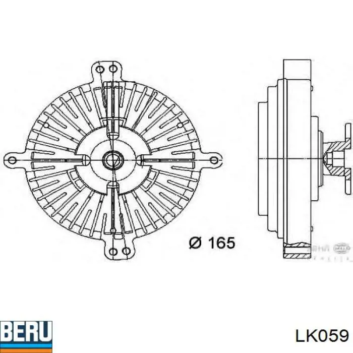Embrague viscoso de ventilador A1022000222 Mercedes