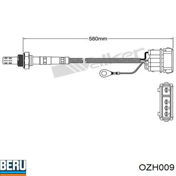 36531PLM307 Honda Sensor de oxígeno previo al catalizador