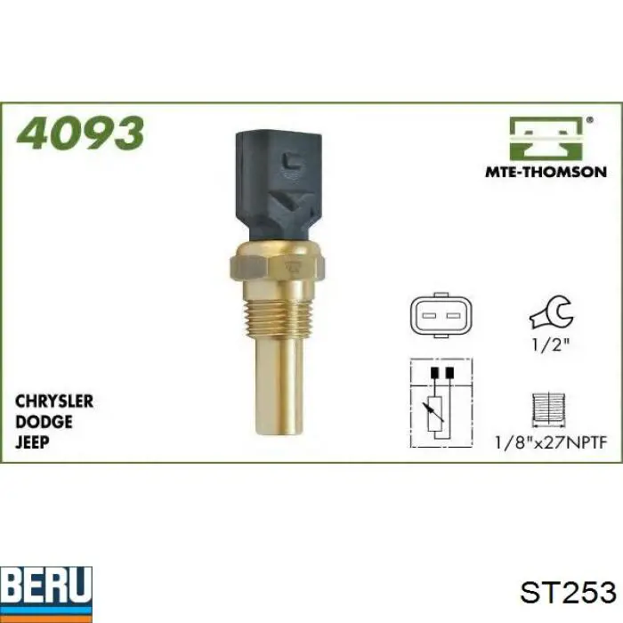 Sensor de temperatura ST253 Beru