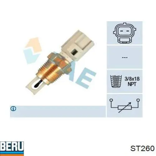 Sensor de temperatura del aire de admisión 9C1Z12A697B Ford