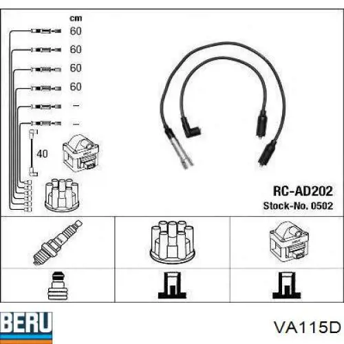 Juego de cables de bujias Beru ZEF1194 precio, desde 29,52 EUR