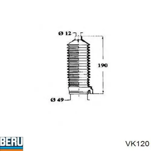 VK120 Beru tapa de distribuidor de encendido