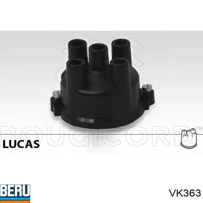 Tapa de distribuidor de encendido VK363 Beru