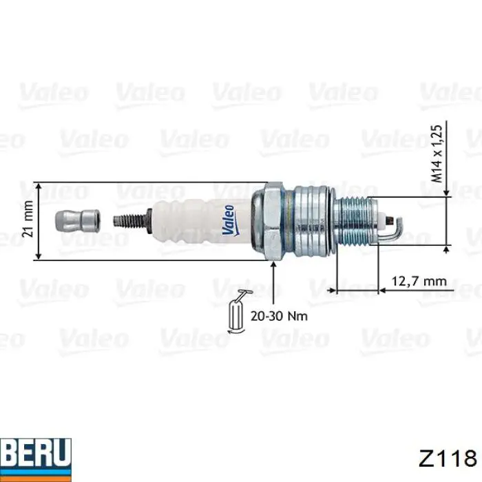 Z118 Beru bujía de encendido