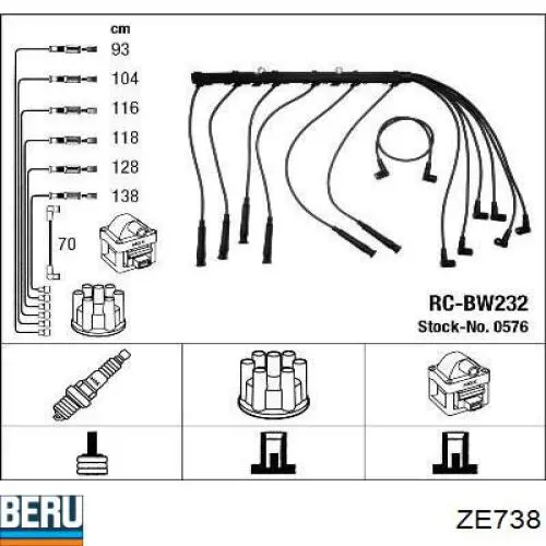 Comprar 784A100 Bremi Cable de bujía