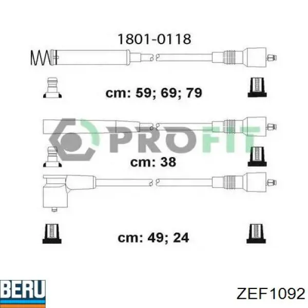 986356722 Bosch cables de bujías