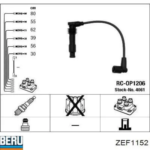 1612619 General Motors juego de cables de encendido