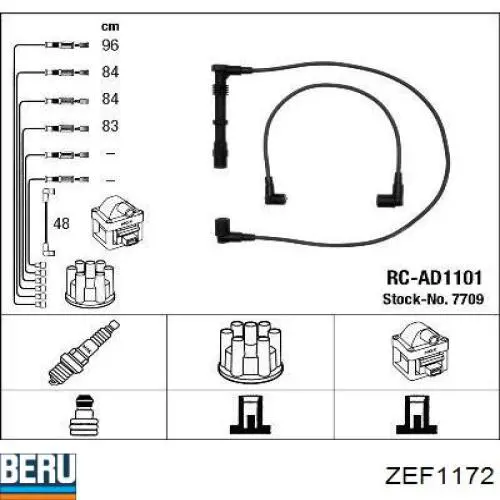 Cables de bujías RCAD1101 NGK