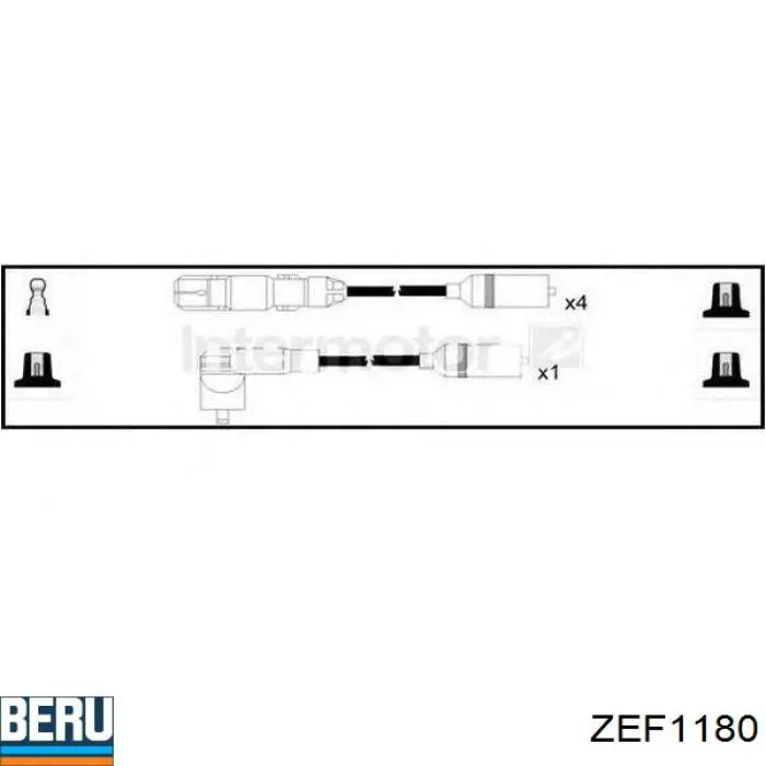 Juego de cables de bujias Beru ZEF1180 precio, desde 48,00 EUR