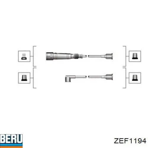 Cables de bujías ZEF1194 Beru