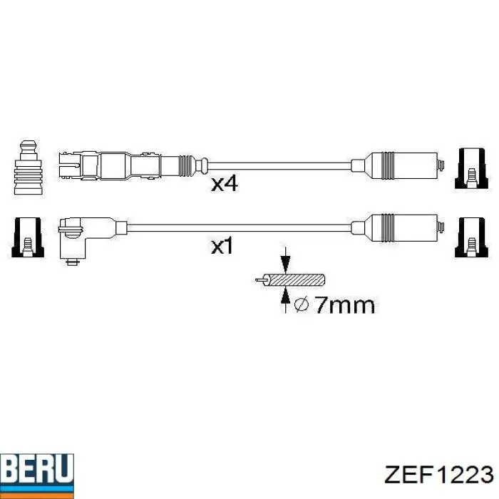 Comprar ZEF1223 Beru Cable de bujía