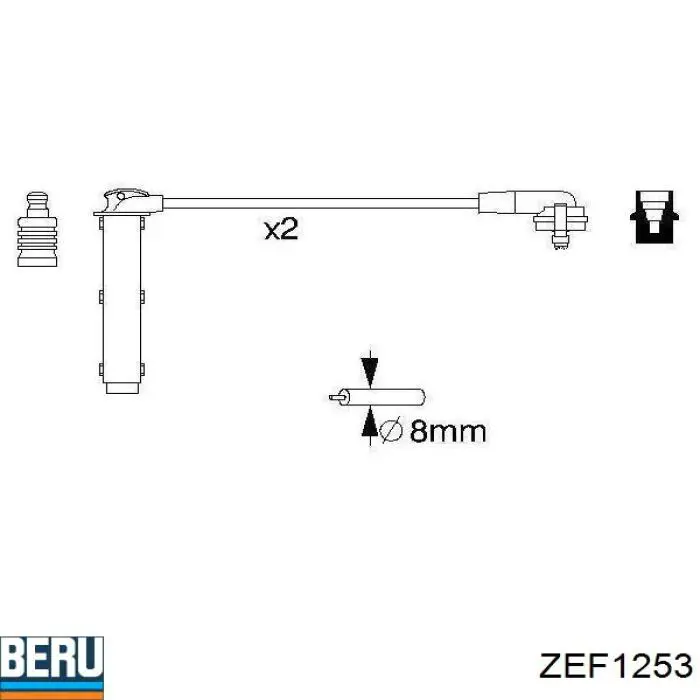 Cables de bujías 986356833 Bosch