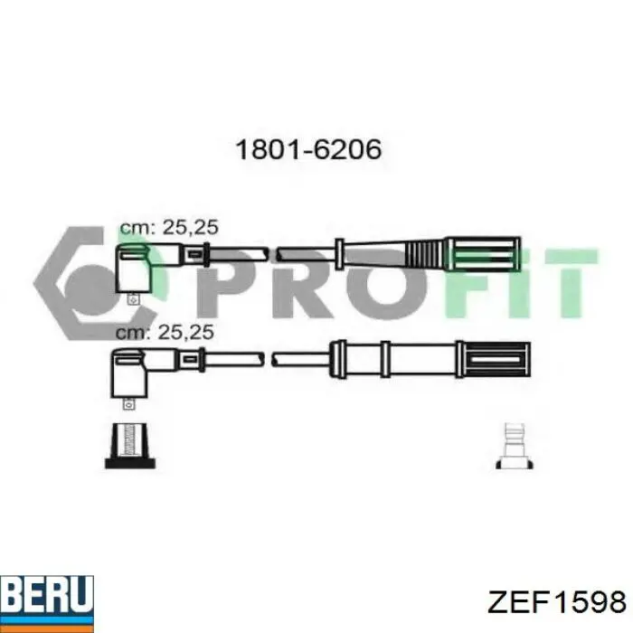 ZEF1598 Beru cables de bujías