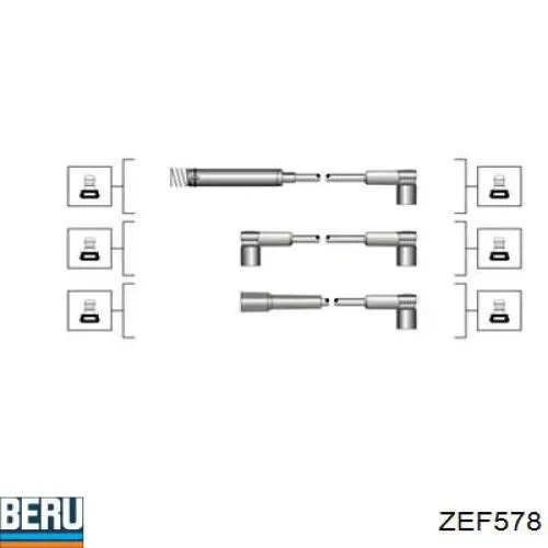 83560 FAE Cables de alta tensión, juego