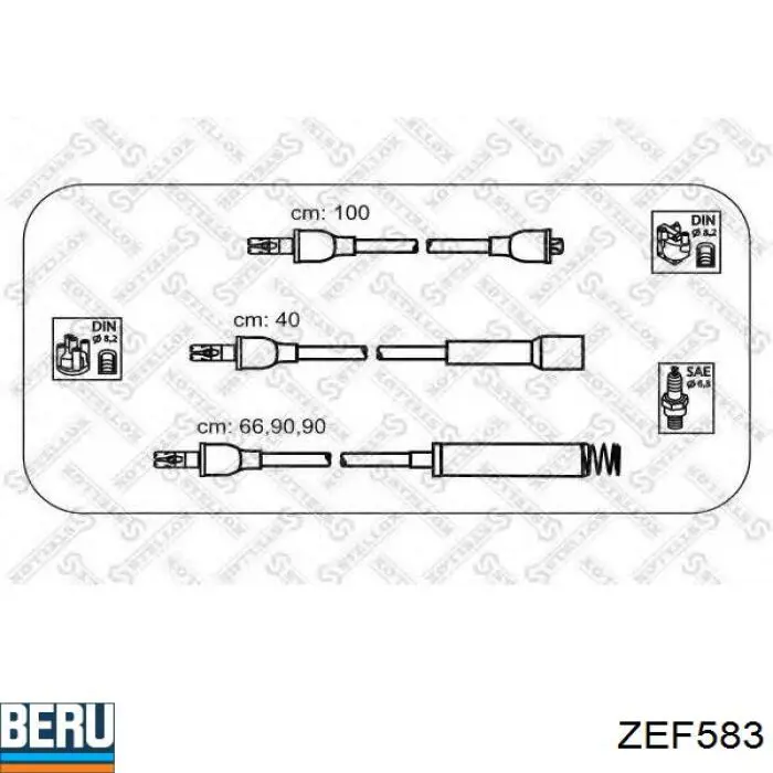 ZEF583 Beru cables de bujías