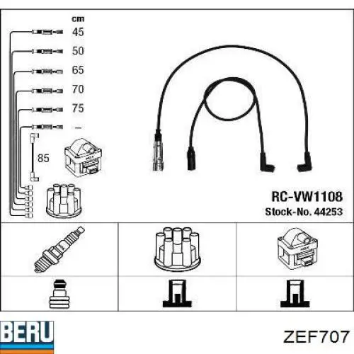 ZEF707 Beru juego de cables de encendido