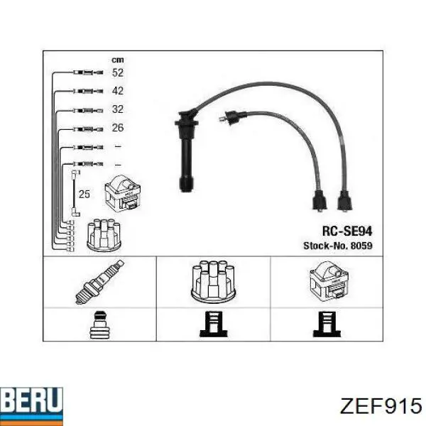 Cables de encendido NGK 2714