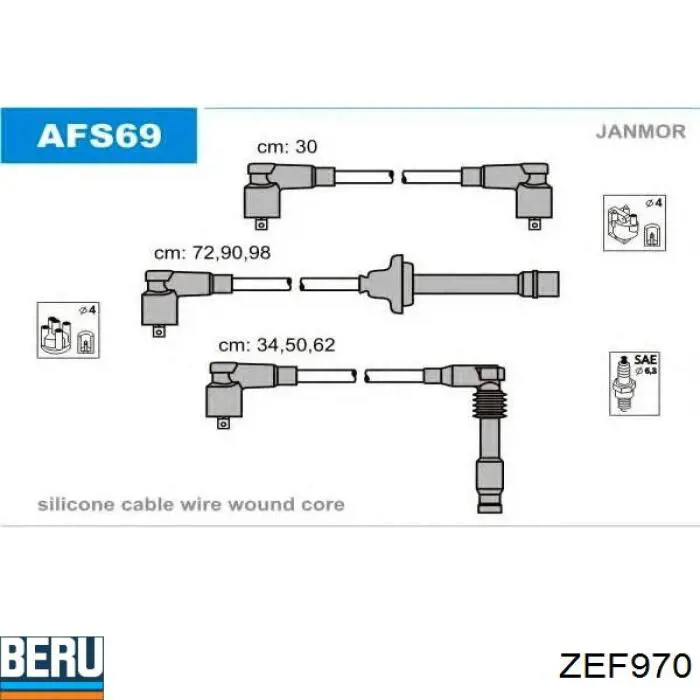 Cables de encendido NGK 8630
