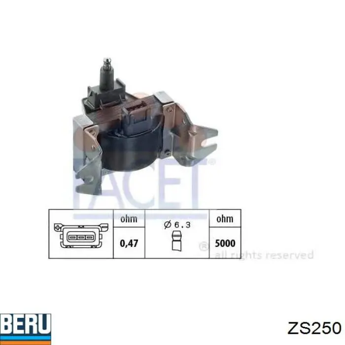 Bobina de chispa Beru ZS250 precio, desde 32,36 EUR