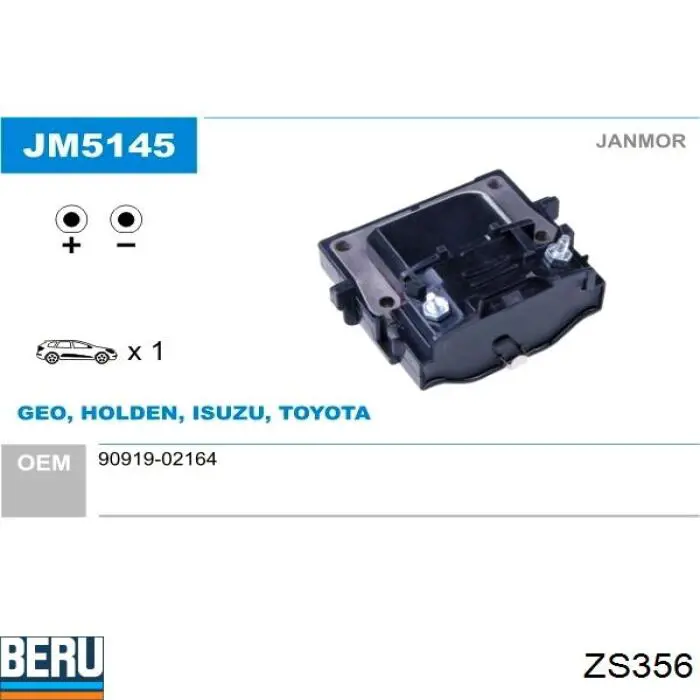 7120010 Kamoka Bobina de ignición