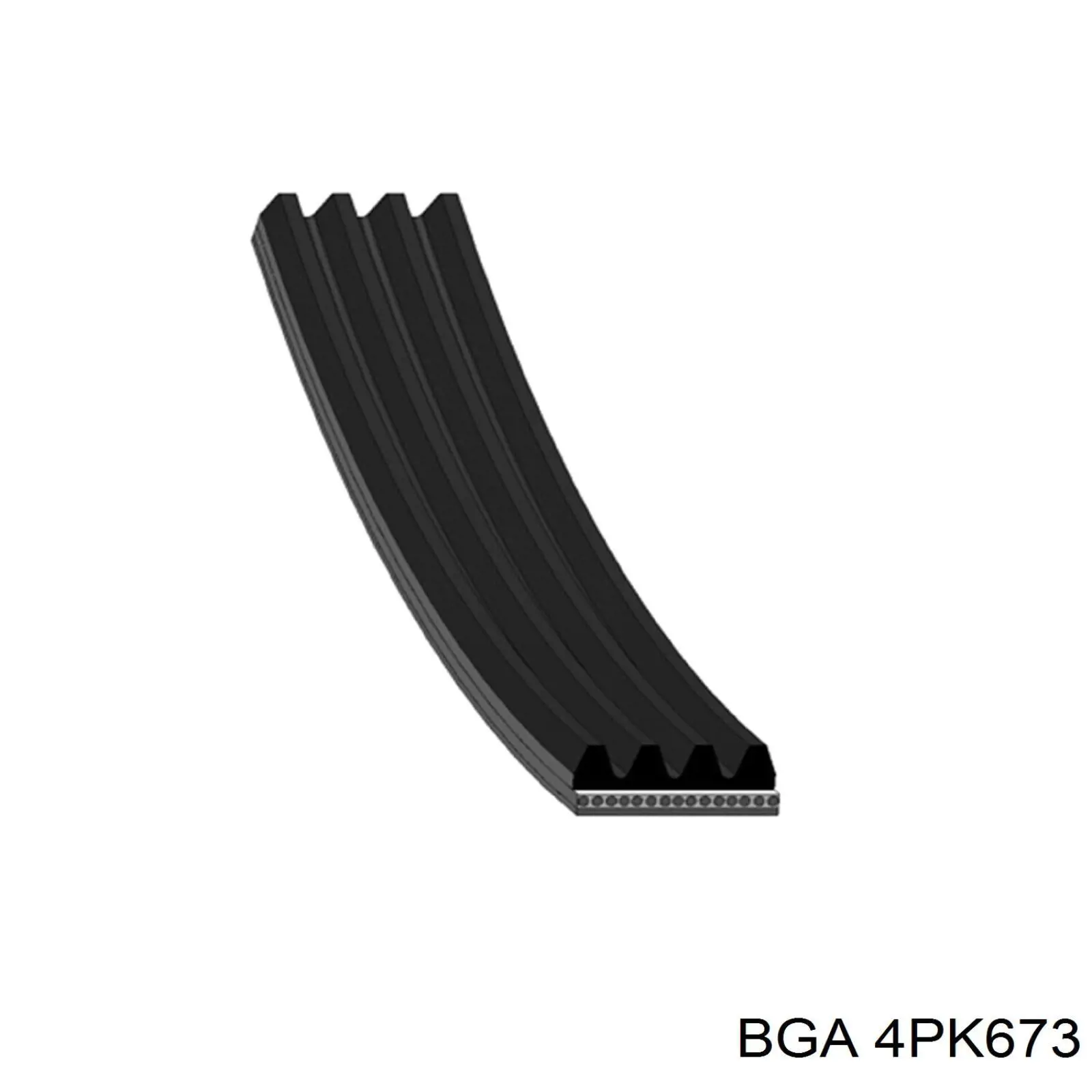 4PK673 BGA correa trapezoidal