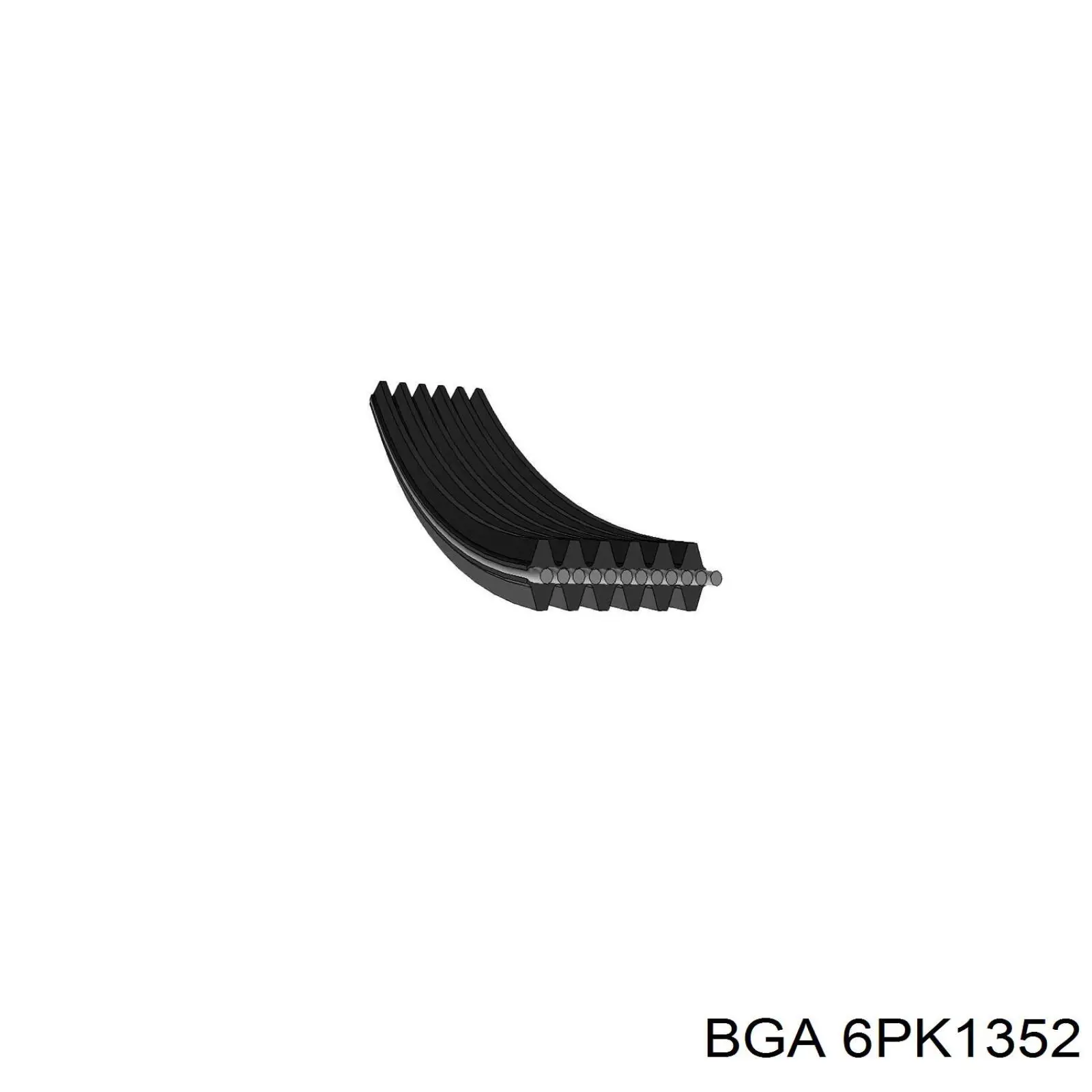 6PK1352 BGA correa trapezoidal