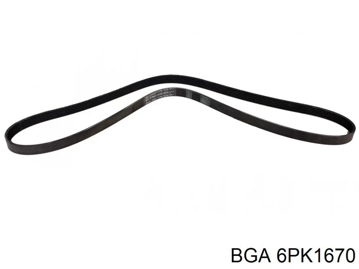 6PK1670 BGA correa trapezoidal