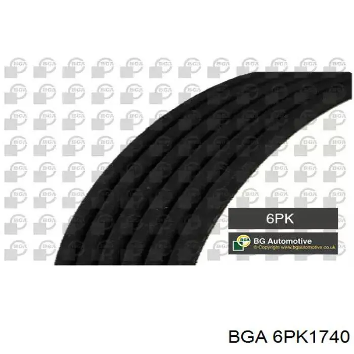 6PK1740 BGA correa trapezoidal