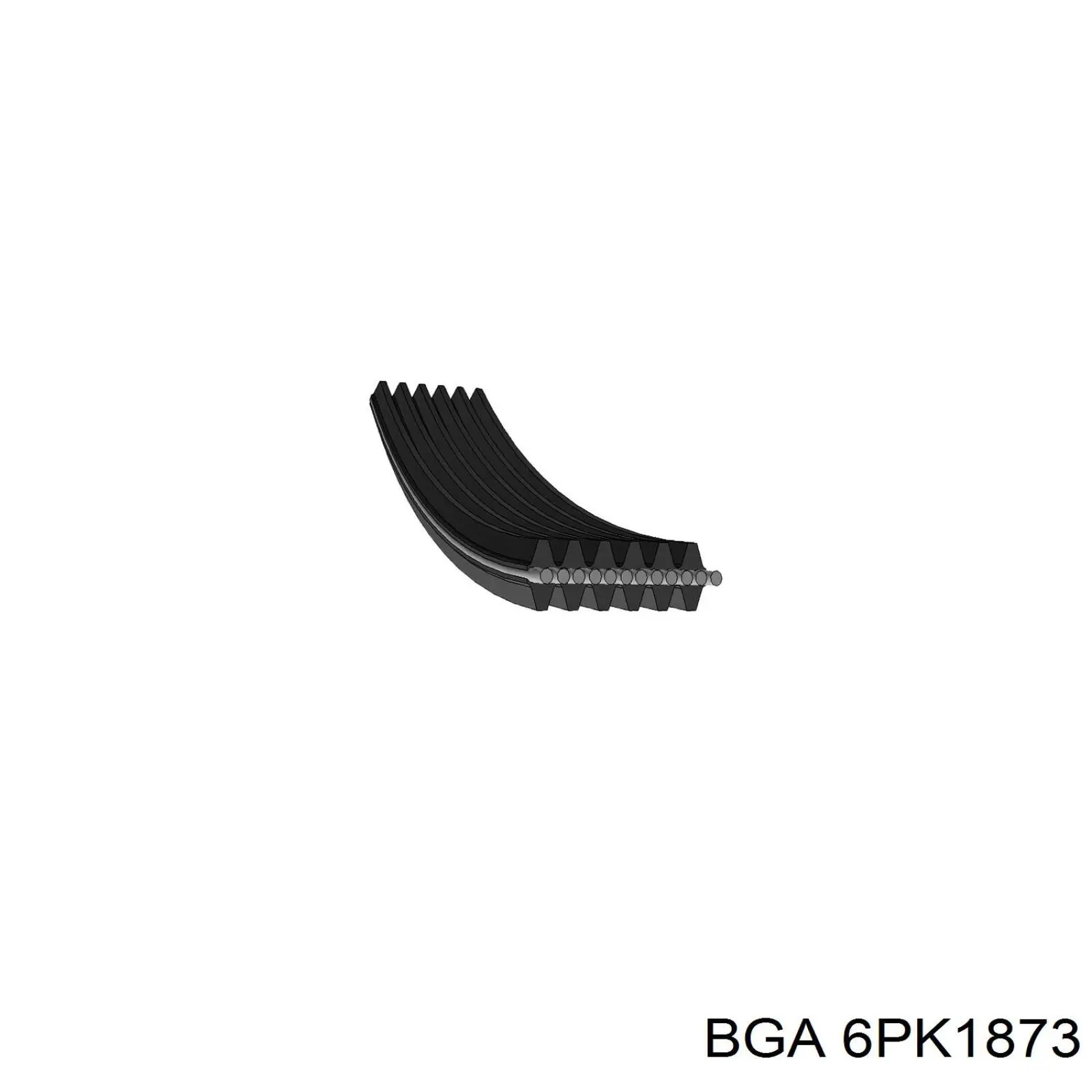 6PK1873 BGA correa trapezoidal
