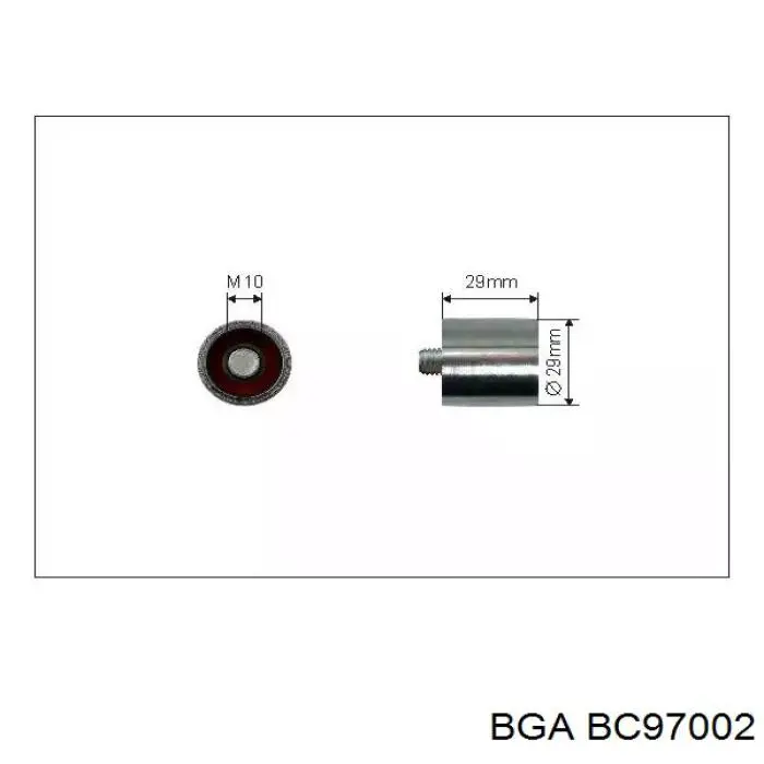 BC9700-2 BGA rodillo intermedio de correa dentada